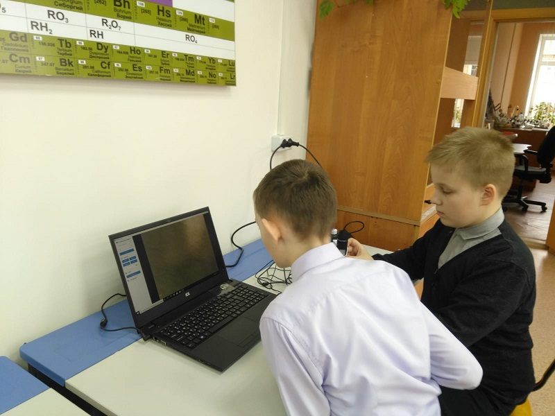Лабораторная работа в 5 классе  Внутреннее строения стебля,  Внутреннее строения листа с использованием лаборатории Точки Роста